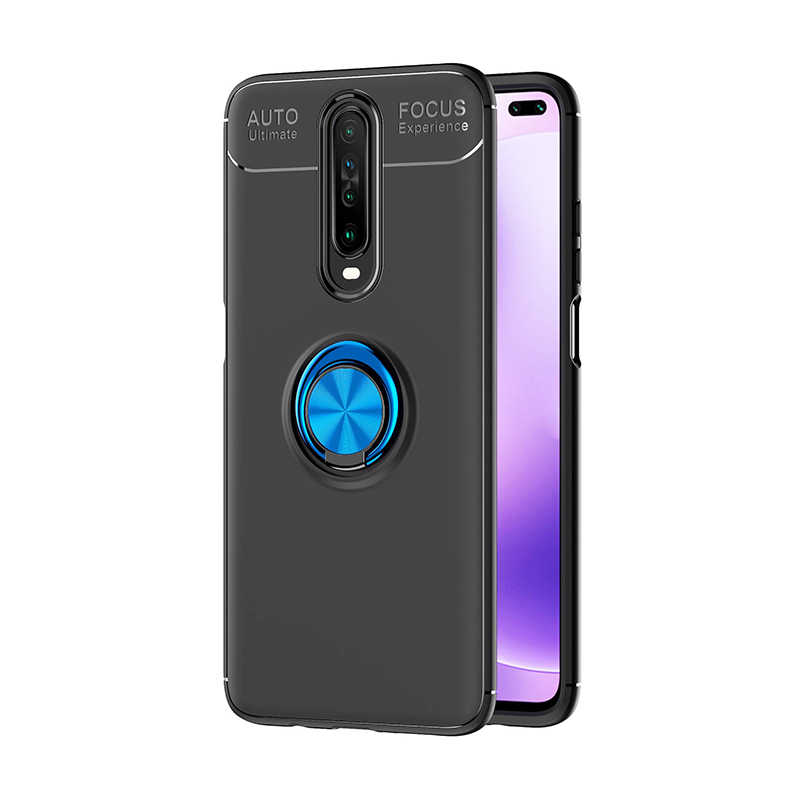 Xiaomi Poco X2 Kılıf NXXA Ravel Silikon Kapak-Siyah-Mavi