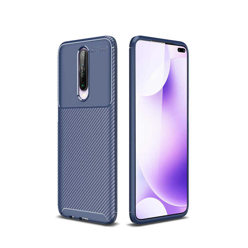 Xiaomi Poco X2 Kılıf NXXA Negro Silikon Kapak-Lacivert