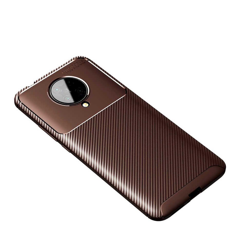 Xiaomi Poco F2 Pro Kılıf NXXA Negro Silikon Kapak-Kahverengi