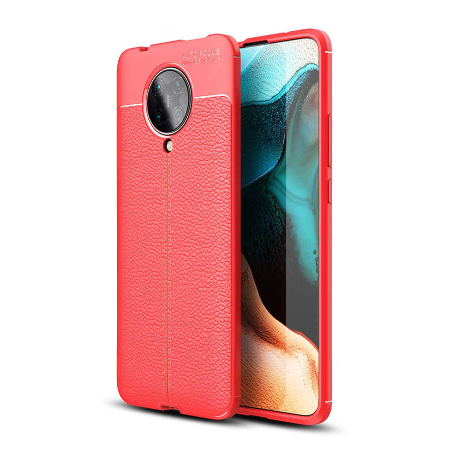 Xiaomi Poco F2 Pro Kılıf NXXA Niss Silikon Kapak-Kırmızı