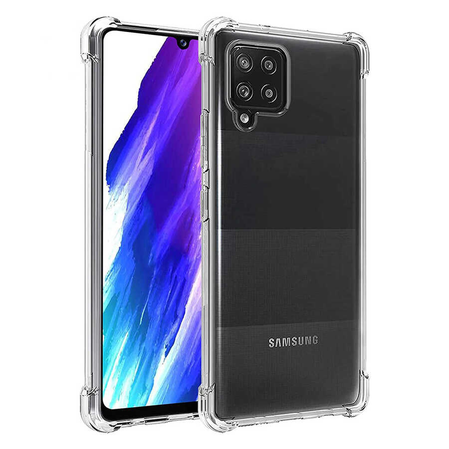 Galaxy A12 Kılıf NXXA Nitro Anti Shock Silikon-Renksiz