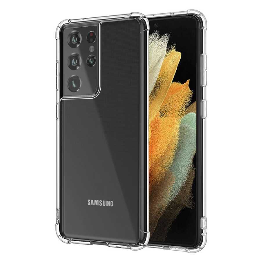 Galaxy S21 Ultra Kılıf NXXA Nitro Anti Shock Silikon-Renksiz