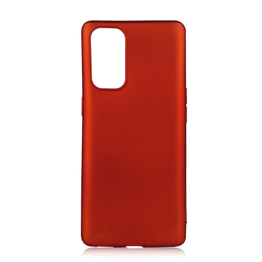 Oppo Reno 5 Pro 5G Kılıf NXXA Premier Silikon Kapak-Kırmızı