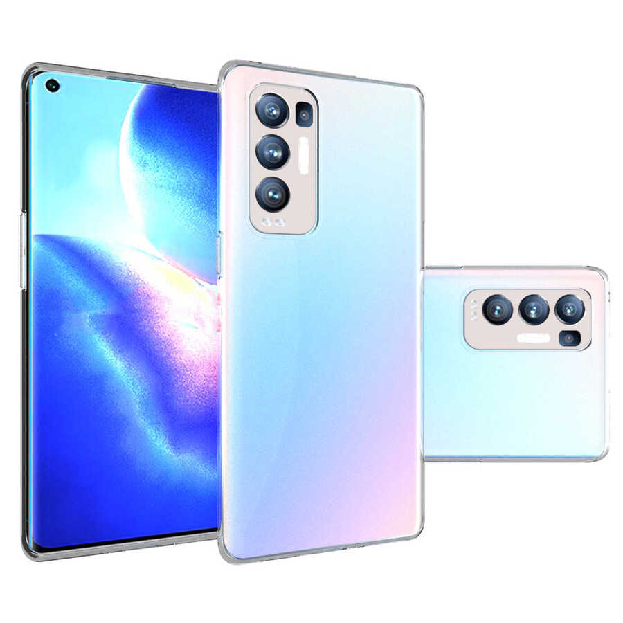 Oppo Reno 5 Pro 5G Kılıf NXXA Süper Silikon Kapak-Renksiz