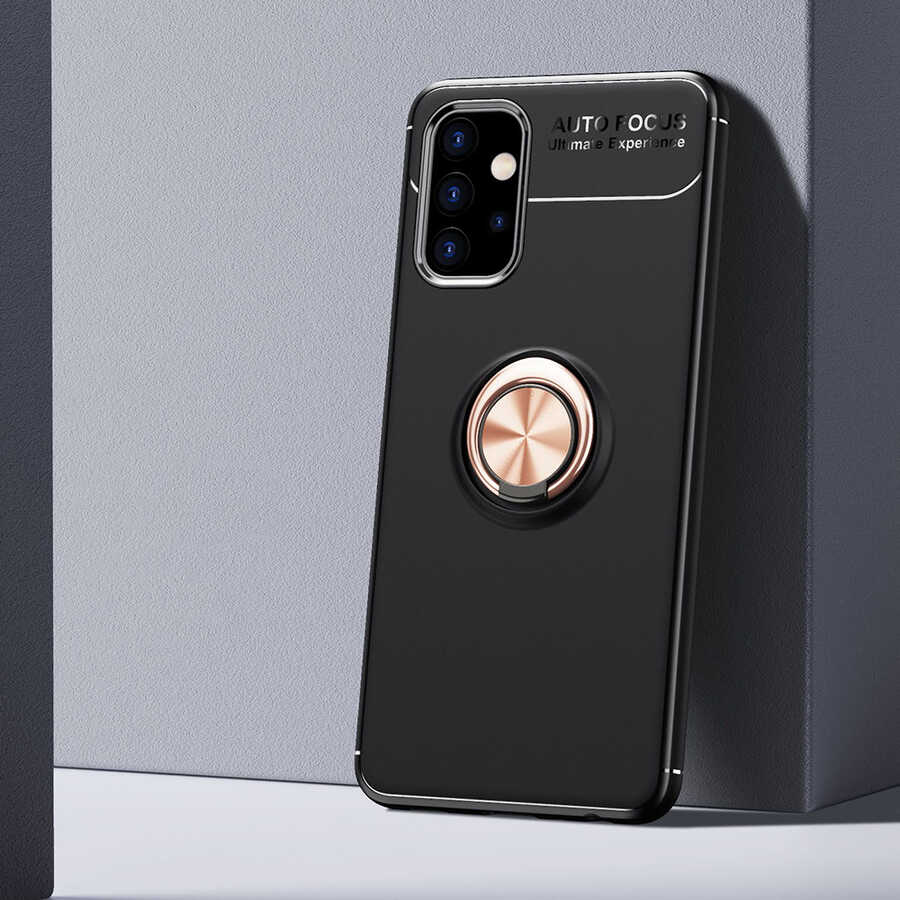 Galaxy A32 5G Kılıf NXXA Ravel Silikon Kapak-Siyah-Rose Gold