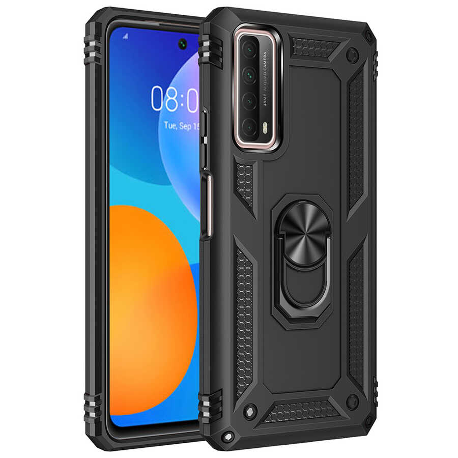Huawei P Smart 2021 Kılıf NXXA Vega Kapak-Siyah