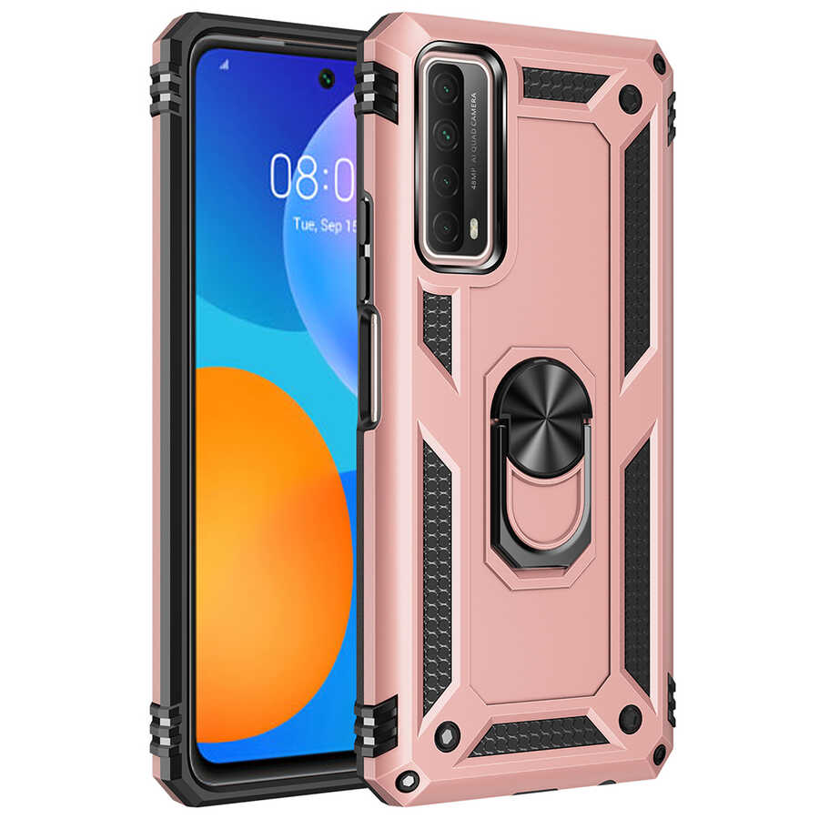 Huawei P Smart 2021 Kılıf NXXA Vega Kapak-Rose Gold