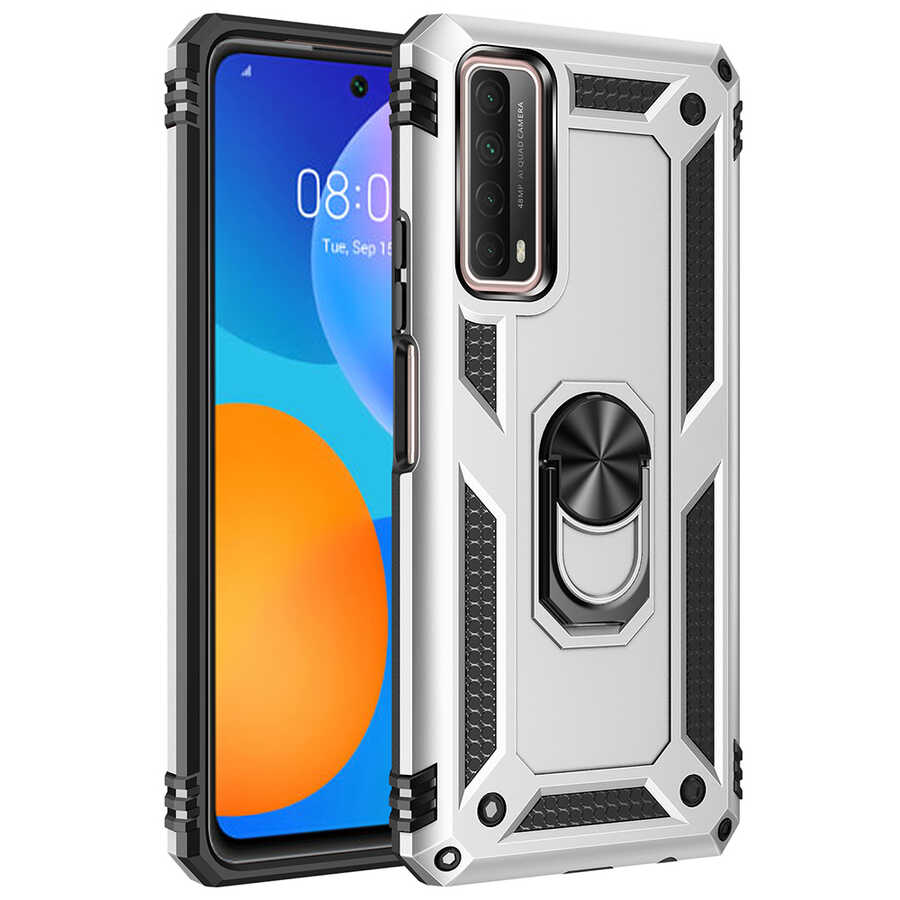 Huawei P Smart 2021 Kılıf NXXA Vega Kapak-Gri