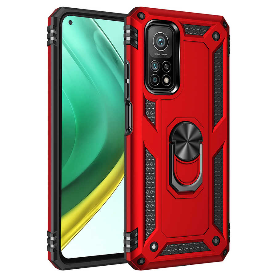 Xiaomi Mi 10T 5G Kılıf NXXA Vega Kapak-Kırmızı