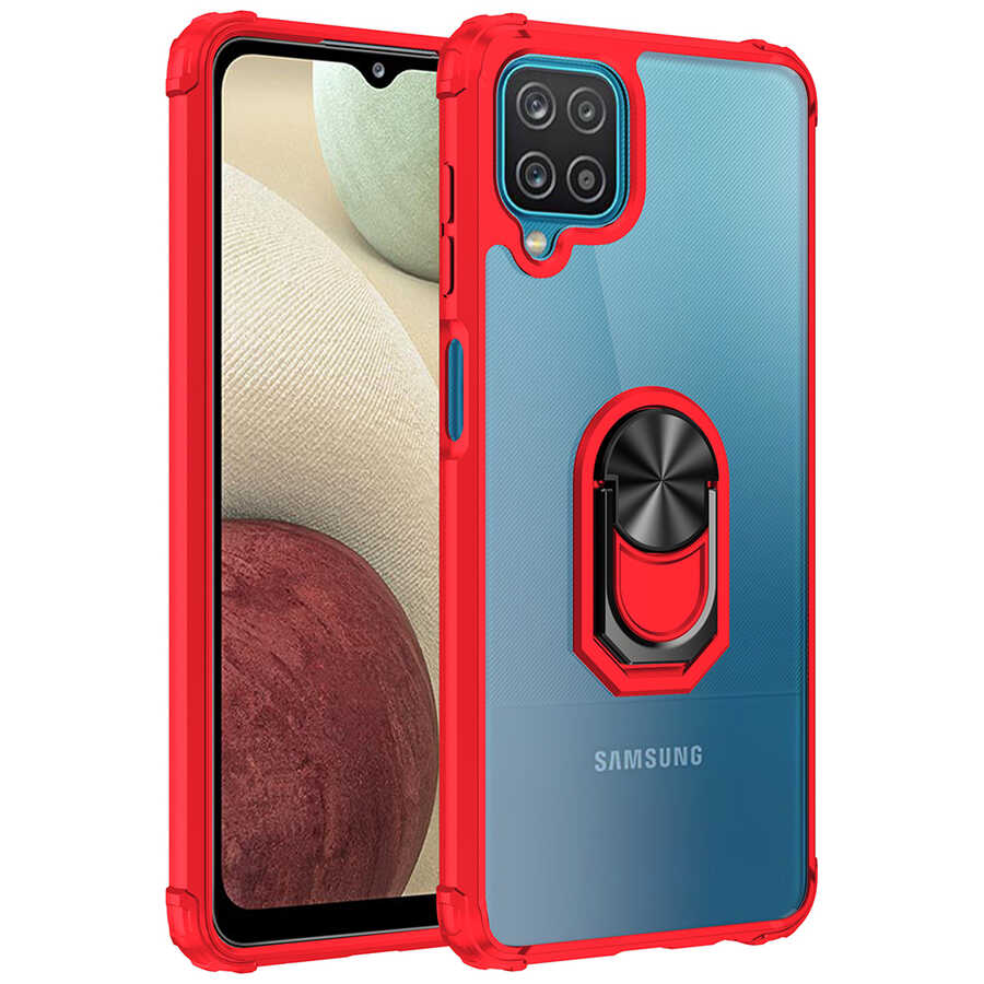 Galaxy A12 Kılıf NXXA Mola Kapak-Kırmızı