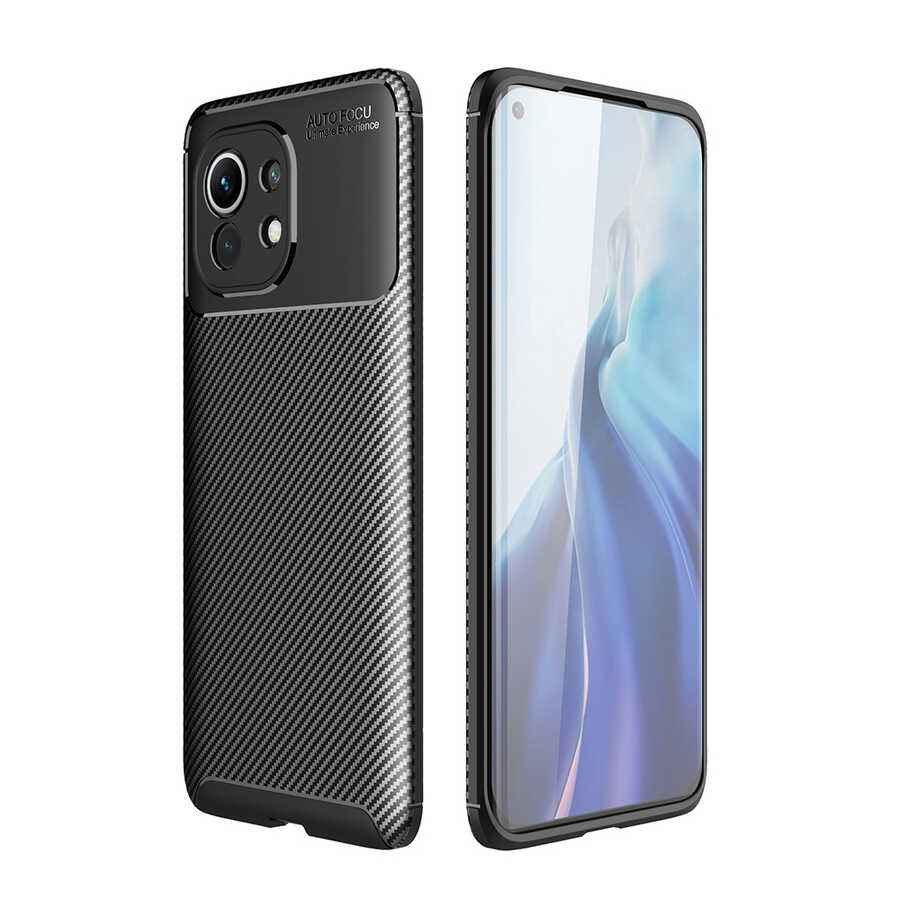 Xiaomi Mi 11 Kılıf NXXA Negro Silikon Kapak-Siyah