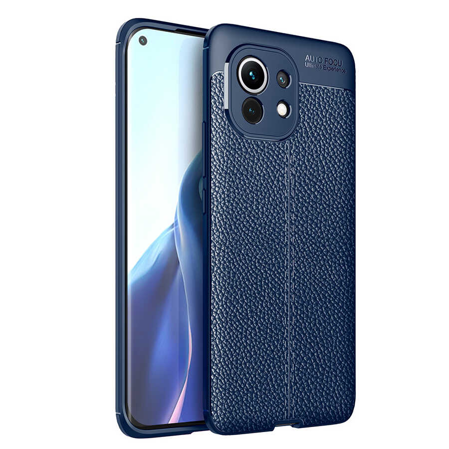 Xiaomi Mi 11 Kılıf NXXA Niss Silikon Kapak-Lacivert
