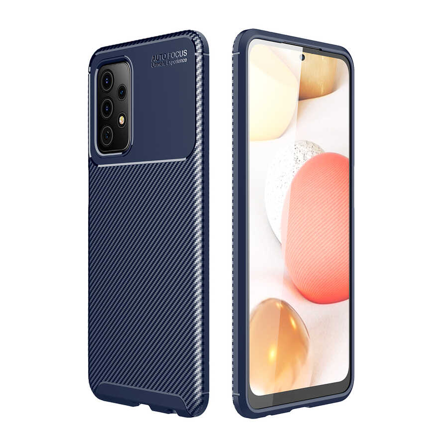 Galaxy A72 Kılıf NXXA Negro Silikon Kapak-Lacivert
