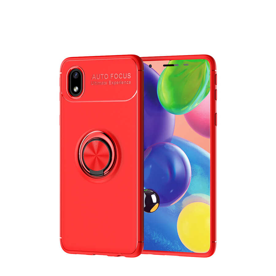 Galaxy A01 Core Kılıf NXXA Ravel Silikon Kapak-Kırmızı