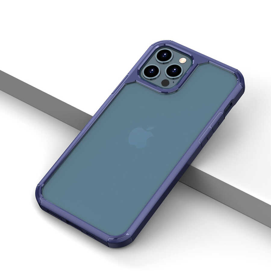 iPhone 12 Pro Uyumlu NXXA Roll Kapak-Mavi