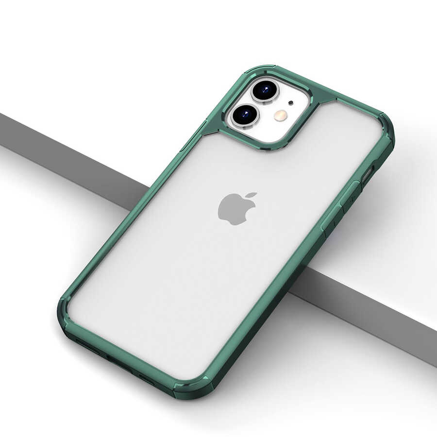 iPhone 11 Kılıf NXXA Roll Kapak-Koyu Yeşil