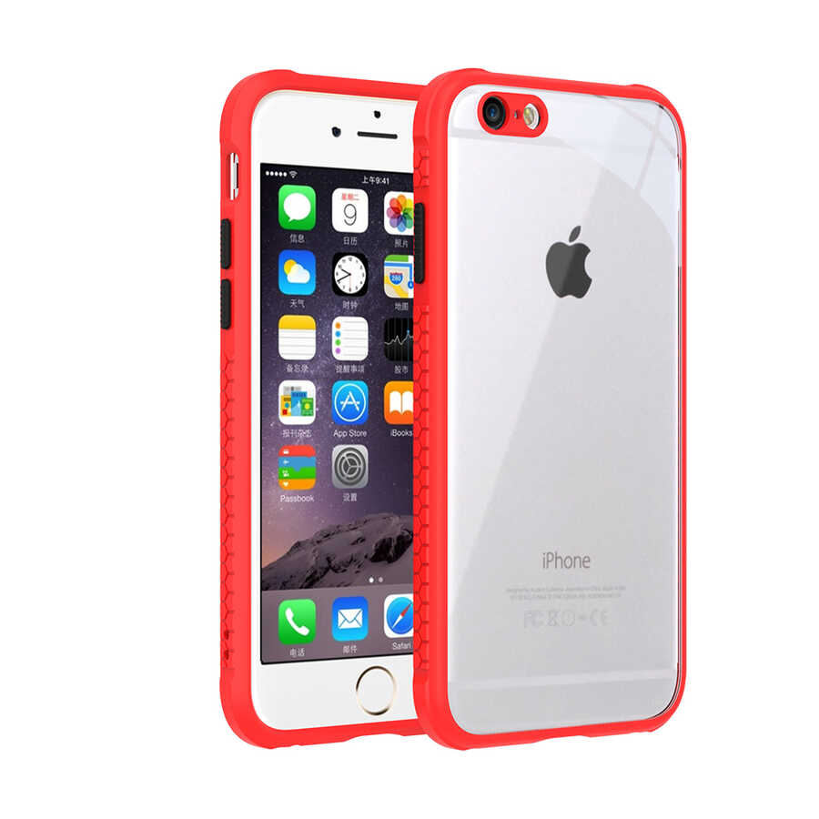 iPhone 6 Uyumlu ​​NXXA Kaff Kapak-Kırmızı