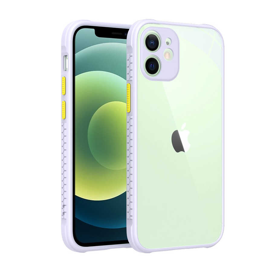 iPhone 12 Uyumlu NXXA Kaff Kapak-Mor