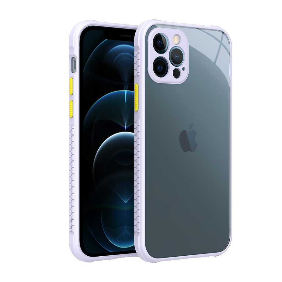 iPhone 12 Pro Uyumlu NXXA Kaff Kapak-Mor
