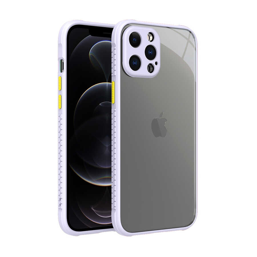 iPhone 12 Pro Max Kılıf ​​NXXA Kaff Kapak-Mor