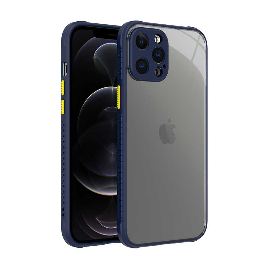 iPhone 12 Pro Max Uyumlu NXXA Kaff Kapak-Lacivert