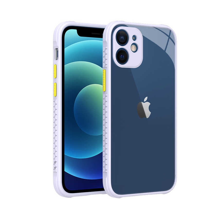 iPhone 12 Mini Uyumlu NXXA Kaff Kapak-Mor