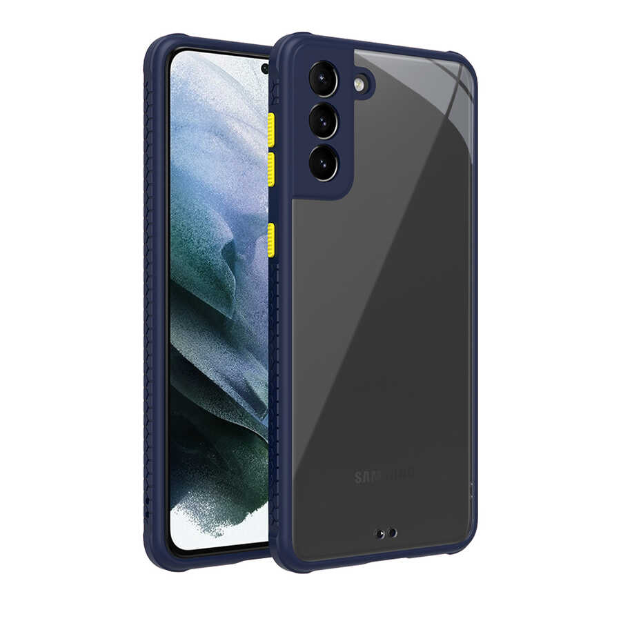 Galaxy S21 Plus Kılıf NXXA Kaff Kapak-Lacivert