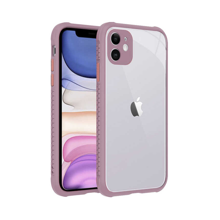 iPhone 11 Uyumlu ​​NXXA Kaff Kapak-Açık Mor