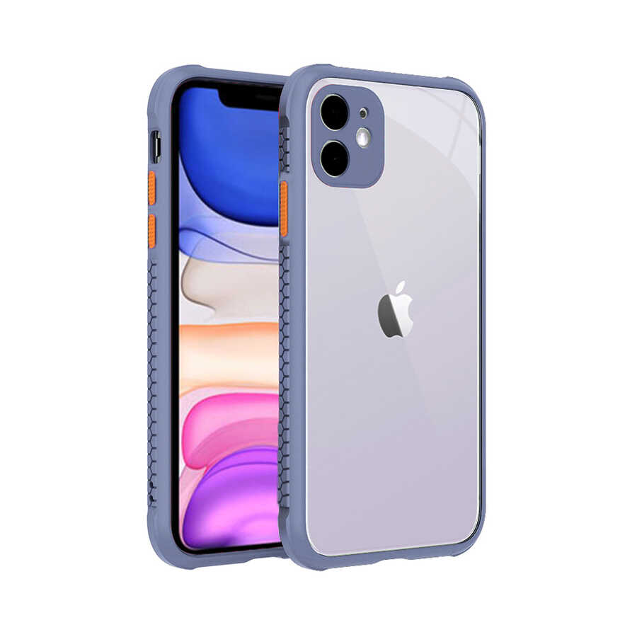 iPhone 11 Uyumlu NXXA Kaff Kapak-Koyu Mor