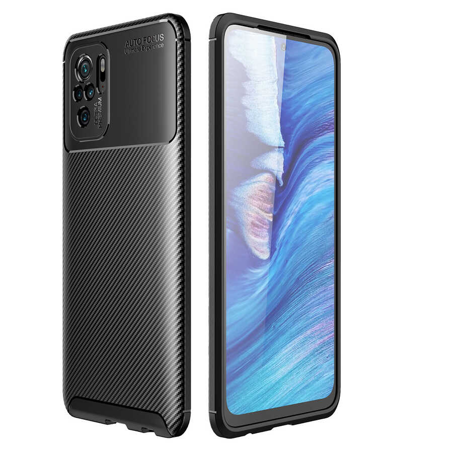 Xiaomi Redmi Note 10 Kılıf NXXA Negro Silikon Kapak-Siyah