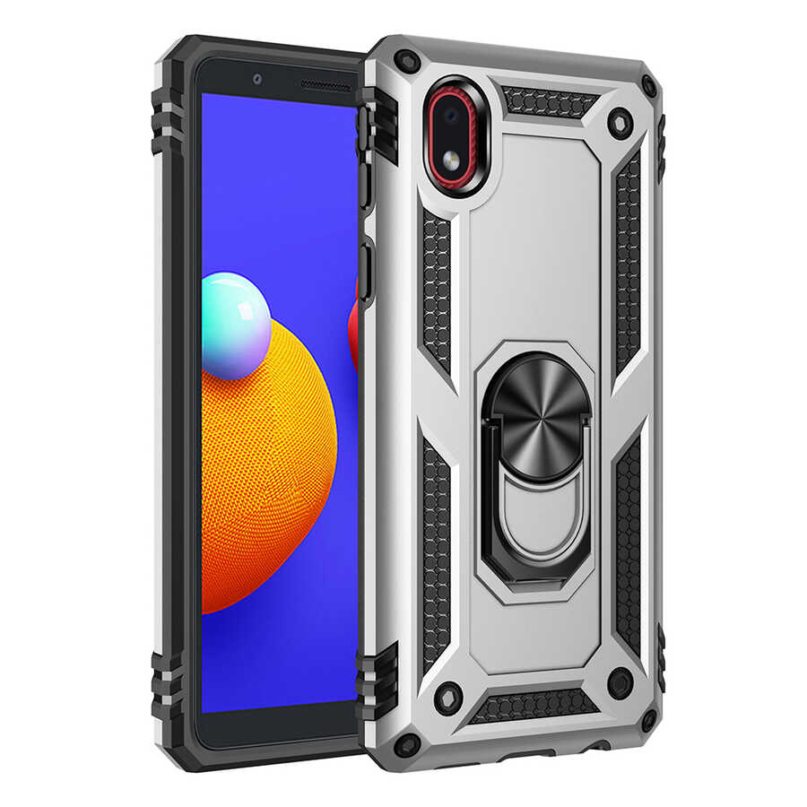 Galaxy A01 Core Kılıf NXXA Vega Kapak-Gri