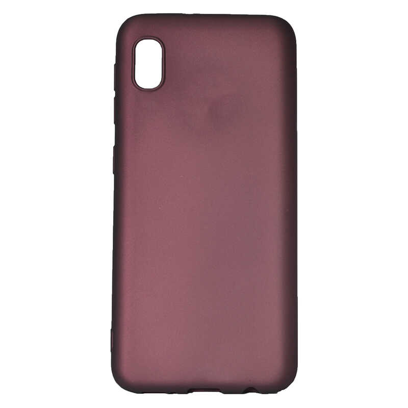 Galaxy A01 Core Kılıf NXXA Premier Silikon Kapak-Mürdüm