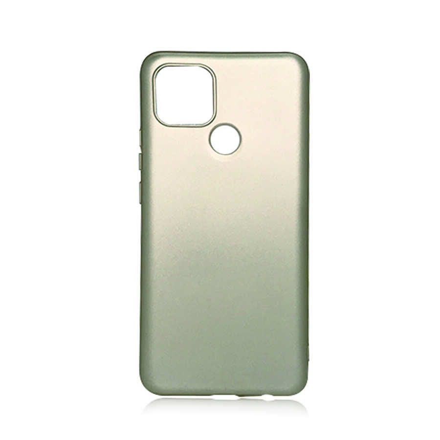Oppo A15 Kılıf NXXA Premier Silikon Kapak-Gold