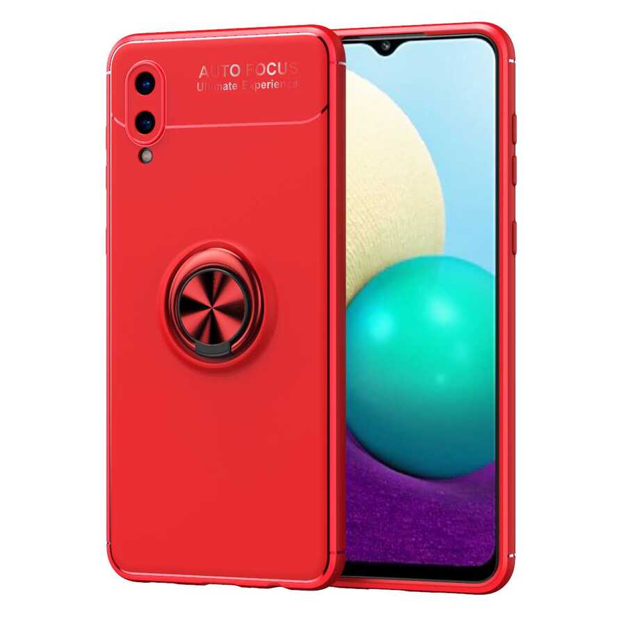 Galaxy A02 Kılıf NXXA Ravel Silikon Kapak-Kırmızı