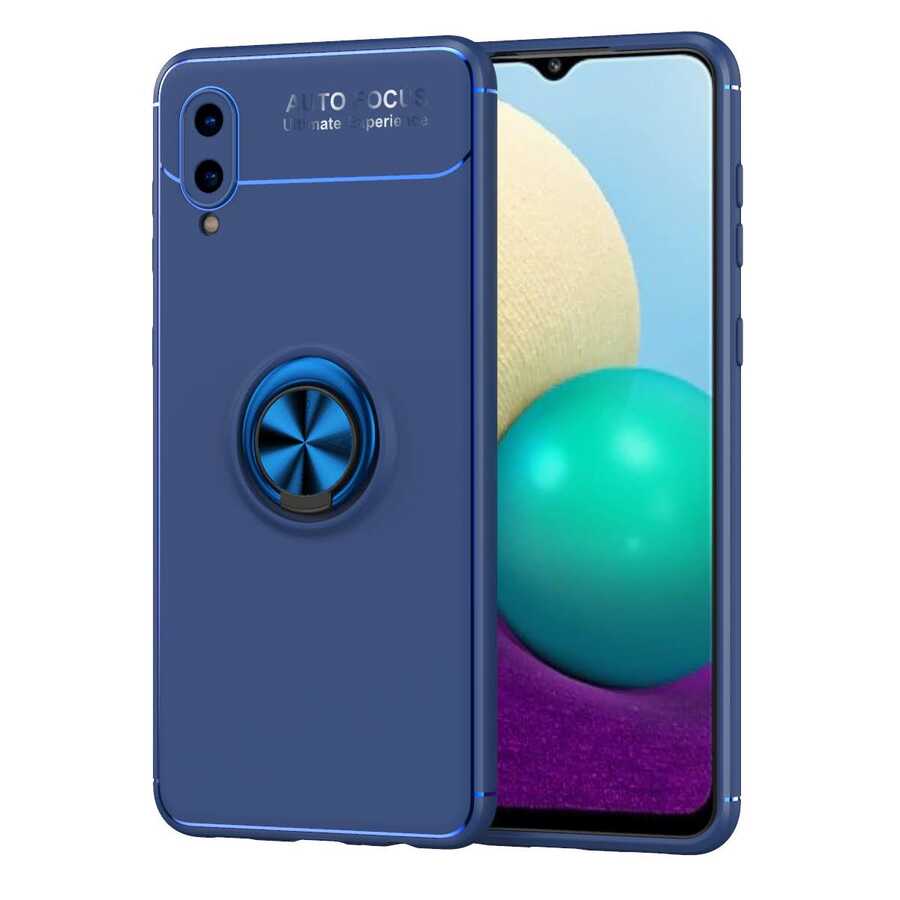 Galaxy A02 Kılıf NXXA Ravel Silikon Kapak-Mavi