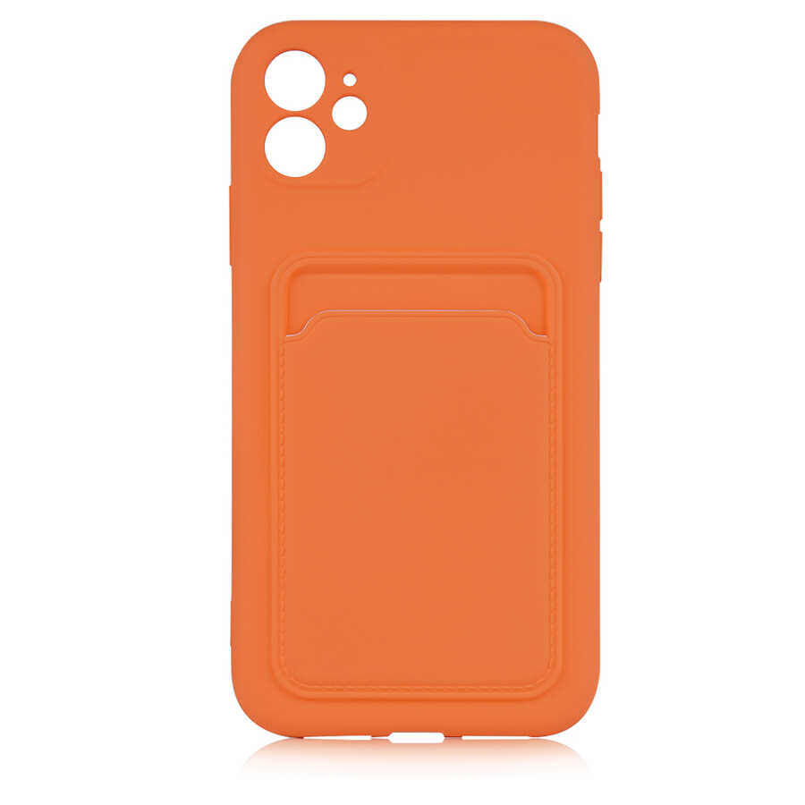 iPhone 12 Kılıf NXXA Ofix Kapak-Turuncu