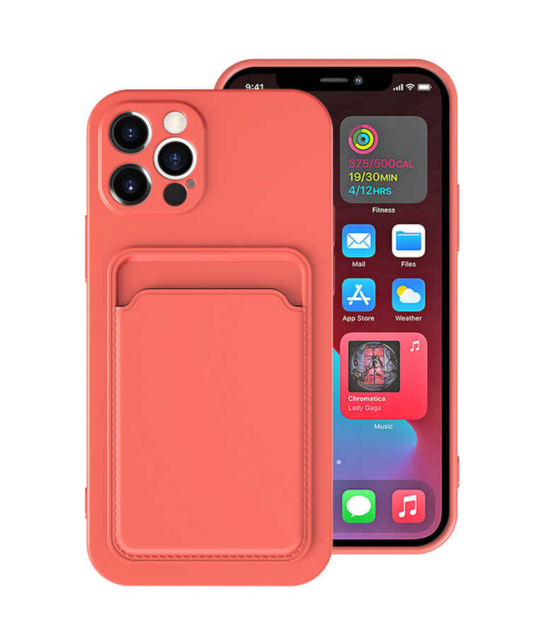 iPhone 12 Pro Max Kılıf NXXA Ofix Kapak-Koyu Turuncu