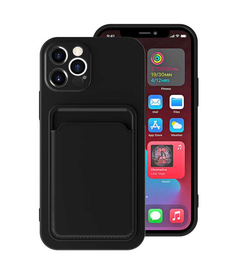 iPhone 12 Pro Max Kılıf ​​NXXA Ofix Kapak-Siyah