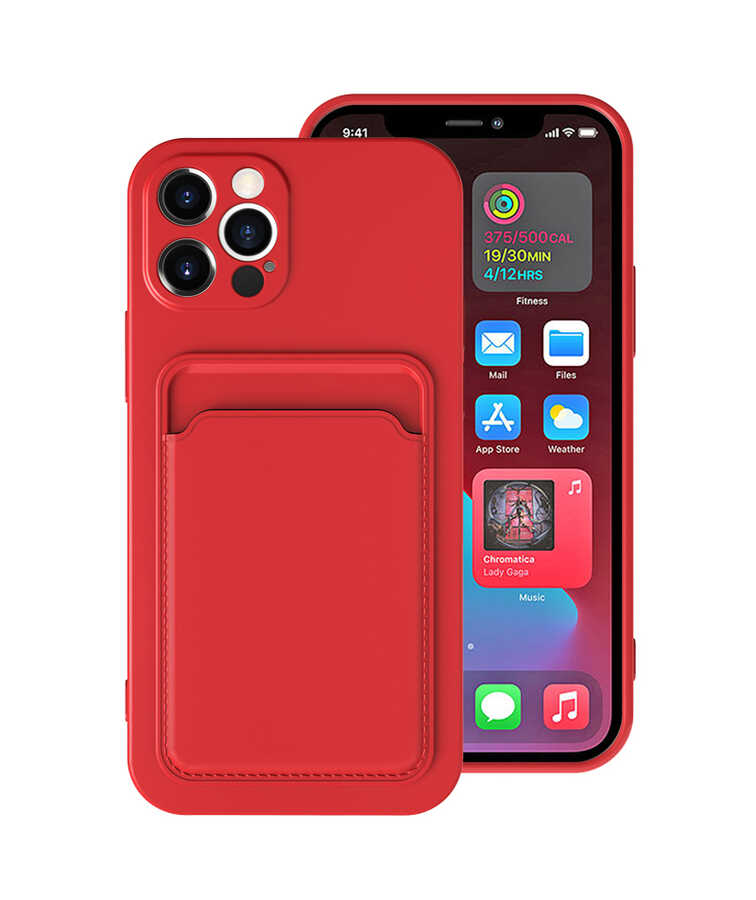 iPhone 12 Pro Max Uyumlu ​​NXXA Ofix Kapak-Kırmızı