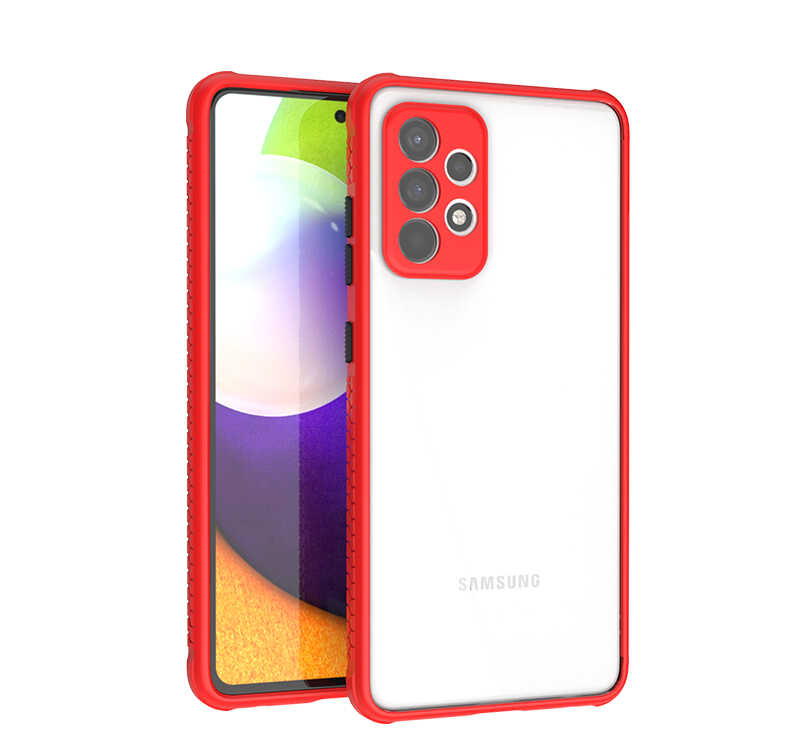 Galaxy A52 Kılıf NXXA Kaff Kapak-Kırmızı