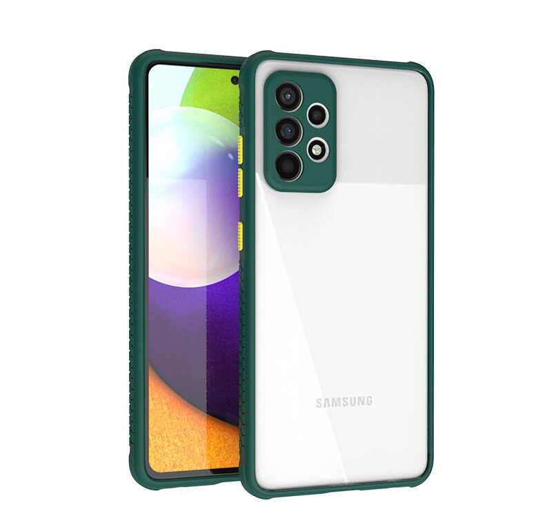 Galaxy A52 Kılıf NXXA Kaff Kapak-Koyu Yeşil