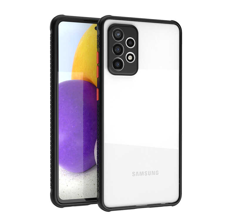 Galaxy A72 Kılıf NXXA Kaff Kapak-Siyah
