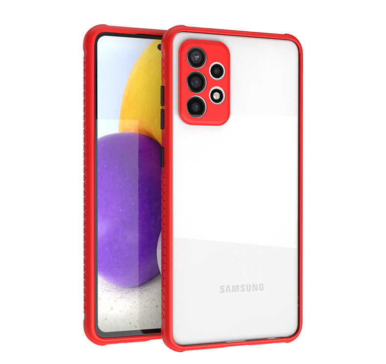 Galaxy A72 Kılıf NXXA Kaff Kapak-Kırmızı