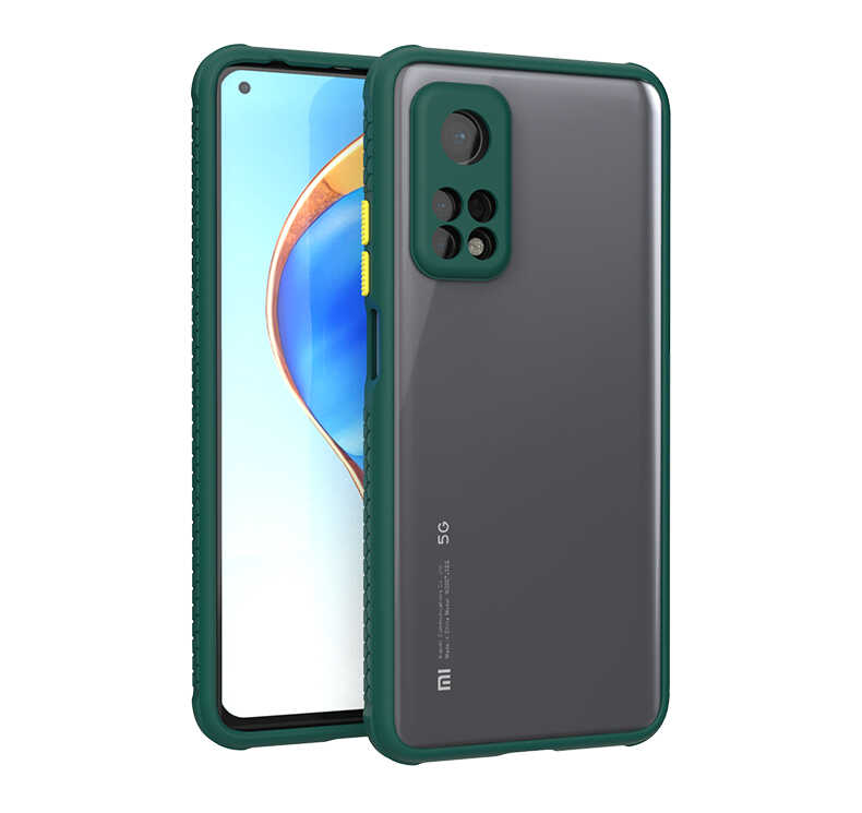Xiaomi Mi 10T Pro 5G Kılıf ​​NXXA Kaff Kapak-Koyu Yeşil