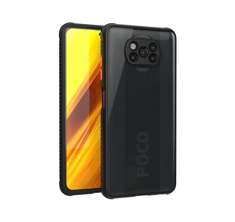 Xiaomi Poco X3 Kılıf NXXA Kaff Kapak-Siyah