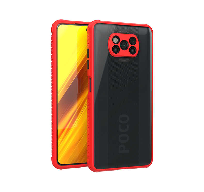 Xiaomi Poco X3 Kılıf ​​NXXA Kaff Kapak-Kırmızı