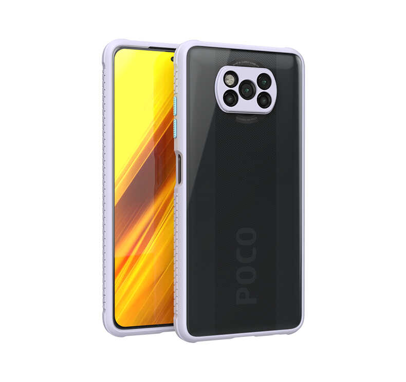 Xiaomi Poco X3 Kılıf NXXA Kaff Kapak-Mor
