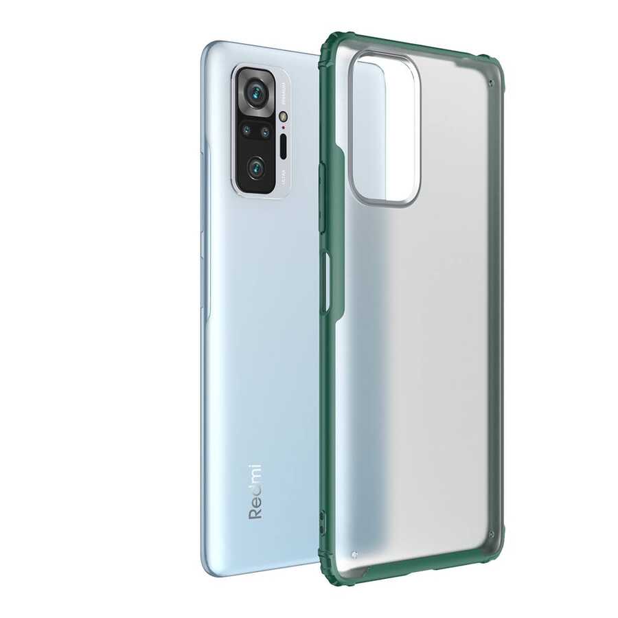 Xiaomi Redmi Note 10 Pro Kılıf NXXA Volks Kapak-Koyu Yeşil