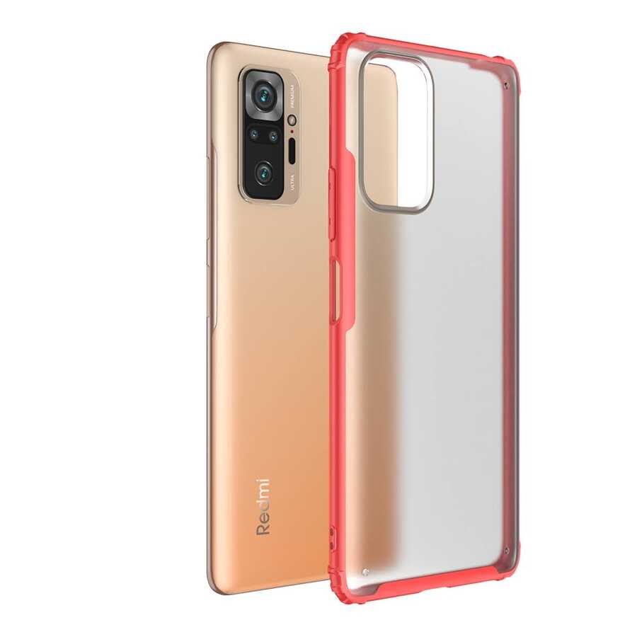 Xiaomi Redmi Note 10 Pro Kılıf NXXA Volks Kapak-Kırmızı
