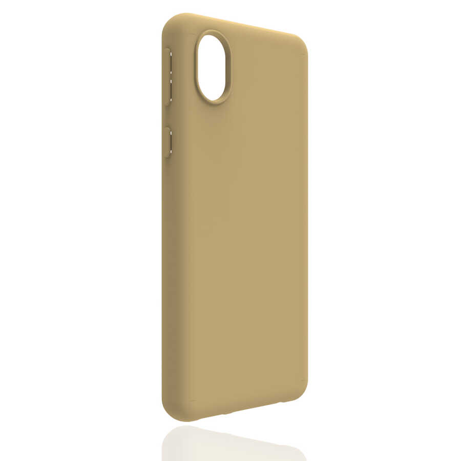 Galaxy A01 Core Kılıf NXXA Biye Silikon-Gold